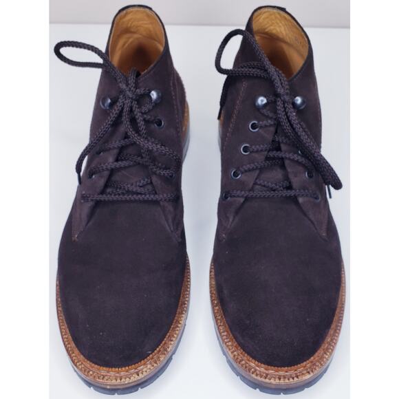 RALPH LAUREN FARLEY Brown Sport Suede Leather Boots Men's 11.5D Made in Italy - Picture 7 of 16